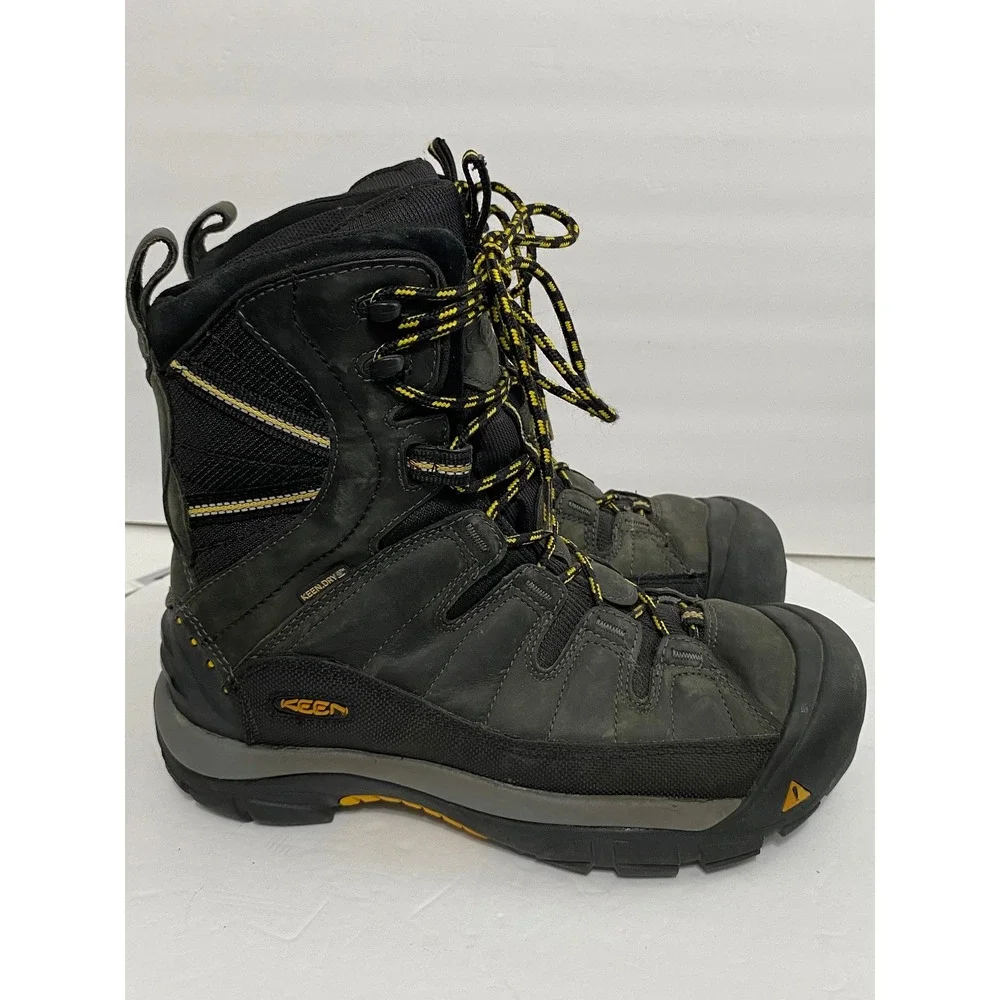 KEEN Summit County Men's 9 Winter Hiking Boots Waterproof Insulated Black